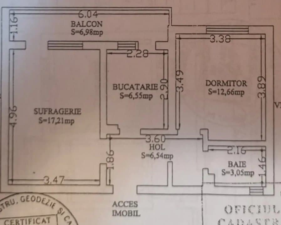 Apartament 2 camere-decomandat -Comision 0-53 mp-Zona Km 4-5
