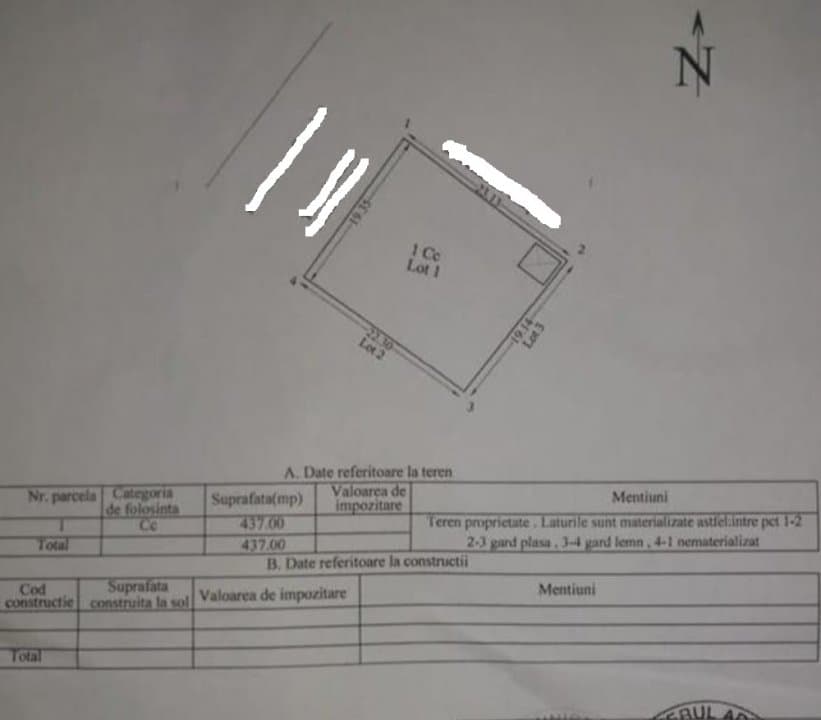 OPORTUNITATE – TEREN DE VANZARE ZONA ANDA - DESCHIDERE DUBLA SI PROIECT 437 MP - 3