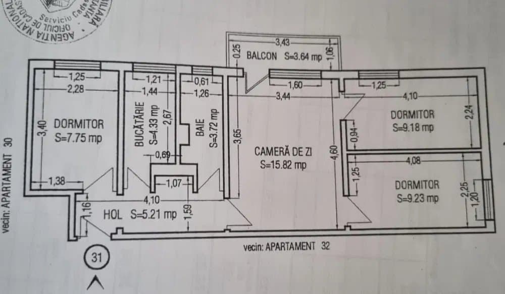 Apartament 4 Camere - Casa De Cultura - Rulouri Exterioare - Centrala Gaze - 6