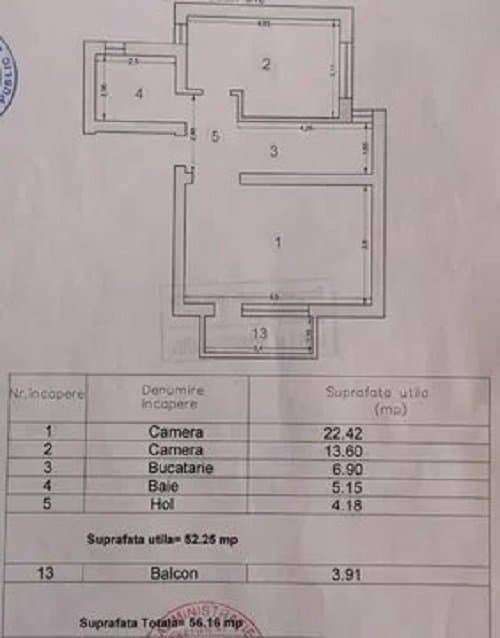 Apartament 2 Camere - Zona Tomis II - Bloc Nou - Mobilat - 7
