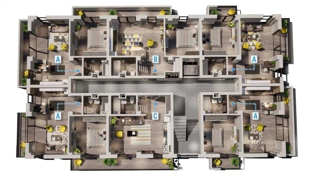 Garsoniera - Mamaia Nord - EXO Residence - Terasa 8 MP - 9