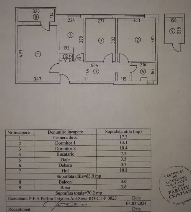 Apartament 3 Cmere Decomandate - Km 4-5 - Gaze La Usa - 12