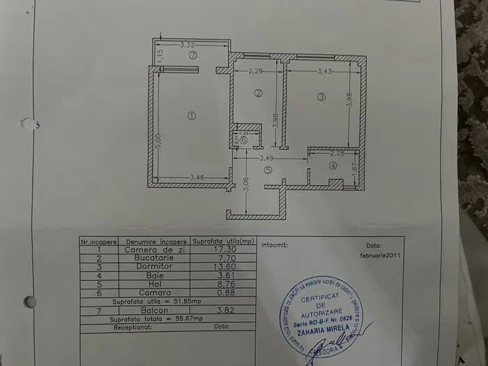 TOMIS NORD AP CU 2 CAMERE CLASIC CONDUCTA GAZE PE SCARA - 7