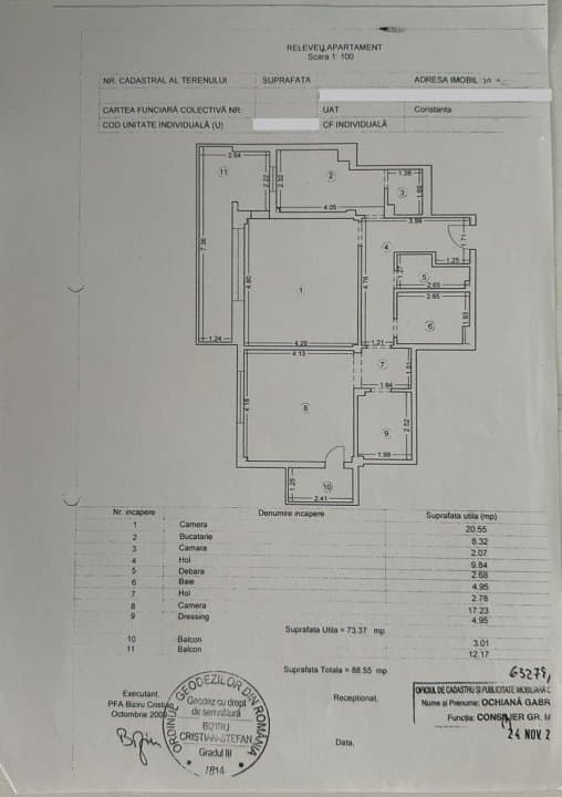 TOMIS NORD-BOEMA APARTAMENT CU 2 CAMERE MOBILAT 89 MP BLOC 2009 - 13