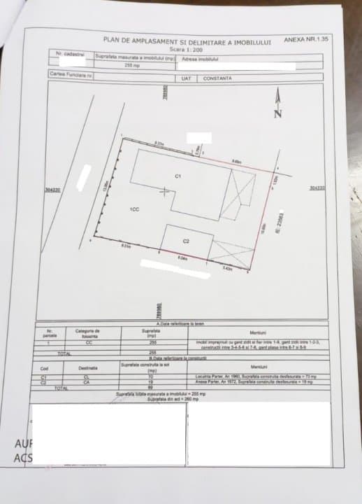 Casa Demolabila/Renovabila - Teren 260 Mp - Zona  Coiciu  - Brick