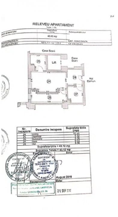 Apartament 2 Camere - Tip Studio - Bloc Nou - Mobilat Complet - 13