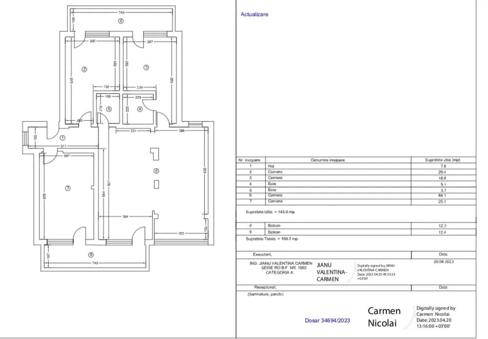 Apartament 4 Camere Ultraspatios - Zona Compozitorilor - La Alb - Bloc Nou - 7
