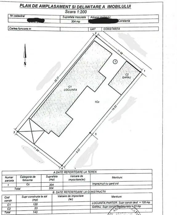 Teren 320 Mp - Tomis II - Constructie Demolabila/Renovabila - Toate Utilitatile