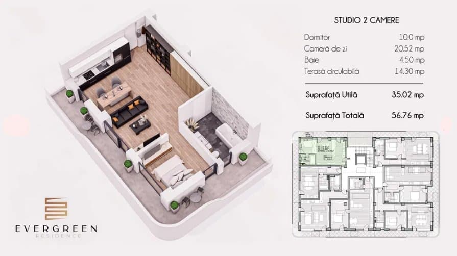 Studio - Evergreen Residence - Mamaia Nord - 2