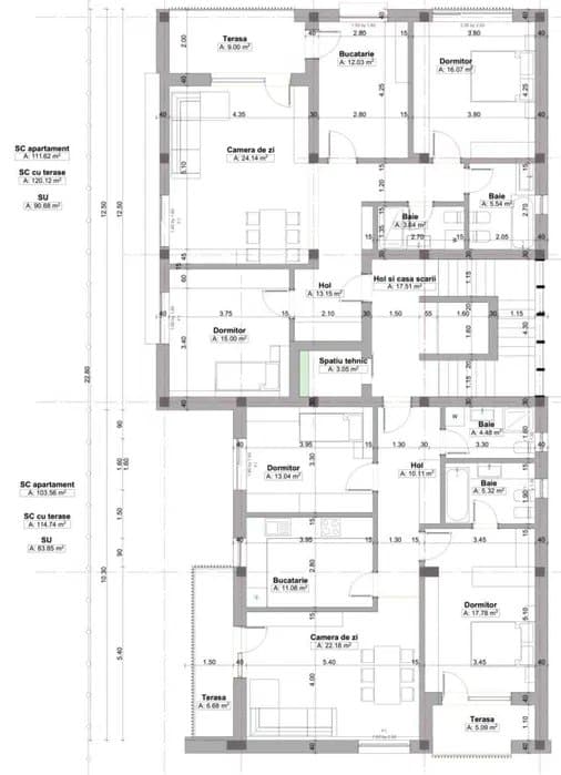 Apartament 3 Camere - Veterani - Alpha Residence - Xtreme Building Management - 7