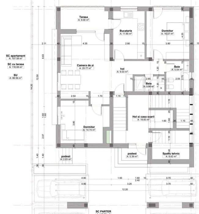 Apartament 3 Camere - Veterani - Alpha Residence - Xtreme Building Management - 8