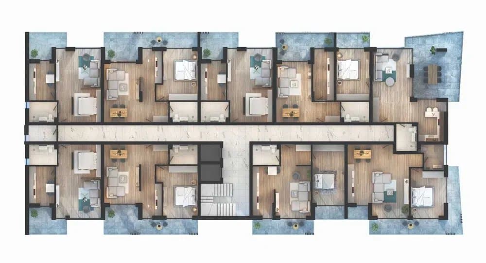 Apartament Tip Studio - Queen's Residence - Langa Plaja BLOCUL 2 - 6