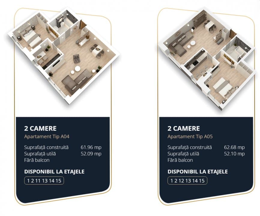 Apartament 2 Camere - Tomis Nord - Tomis Tower - 3