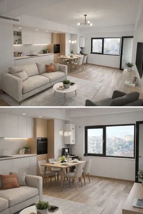 Apartament 2 camere, km 5, decomandat, etaj 5, balcon închis - 6