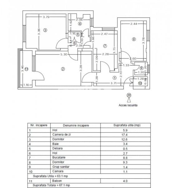 Apartament 3 Camere Clasic - Ultracentral - Parcul Arheologic - 8