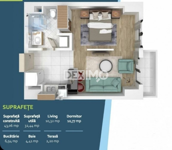 Studio - Zona Inel II - Bloc Nou - La Cheie