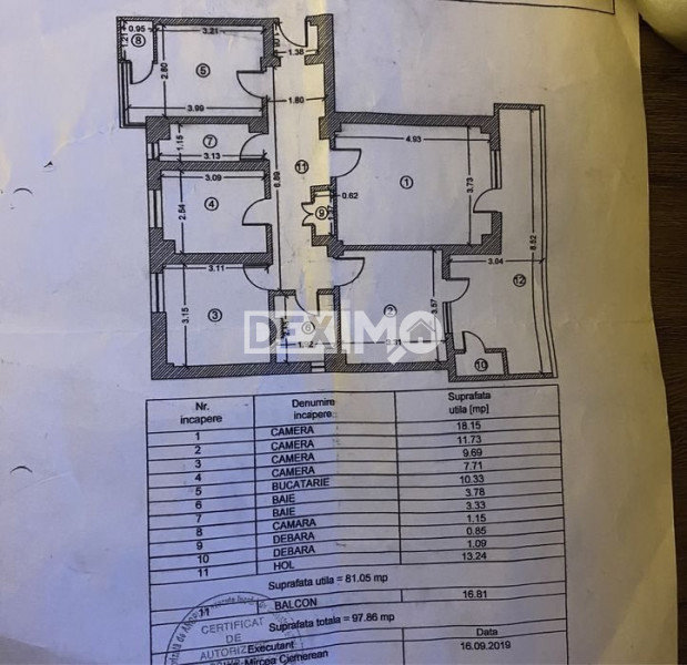 Apartament 4 Camere - Zona Icil - Mobilat - Centrala Pe Gaze