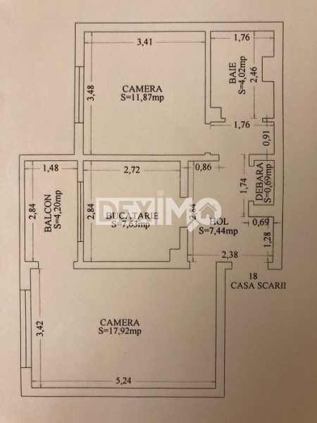 Apartament 2 Camere - Zona Trocadero - Centrala Pe Gaze