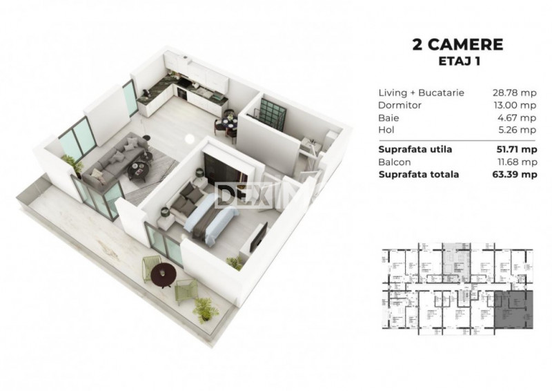 Apartament 2 Camere  - Mamaia Nord - Sea Breeze Residence II 