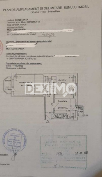 Apartament 2 Camere - Tomis II - Spitalul Judetean - Mobilat - Centrala Pe Gaze