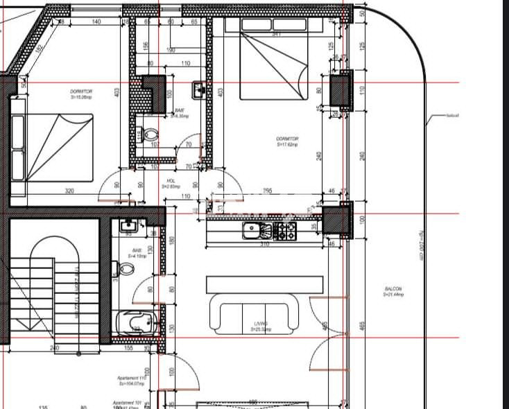 Stefan Building Resort  3 camere prima linie 