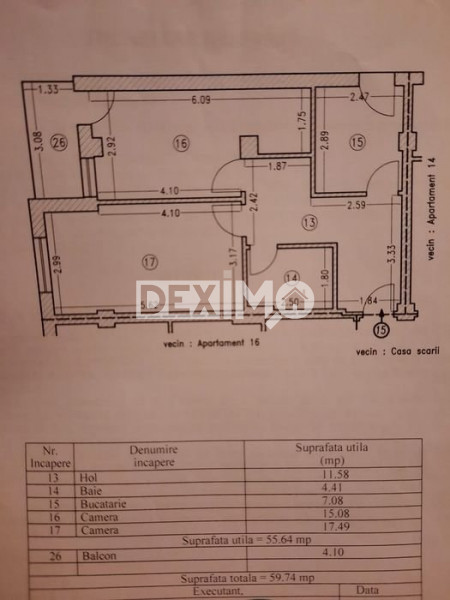Apartament 2 Camere - Zona Compozitori - Mobilat Complet