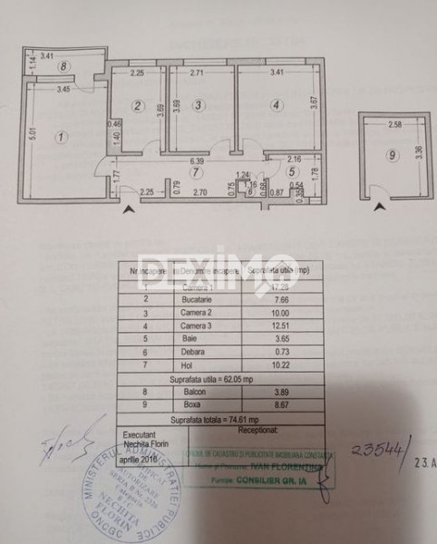 Apartament 3 Camere - Tomis Nord Ciresica - Mobilat Complet - Boxa