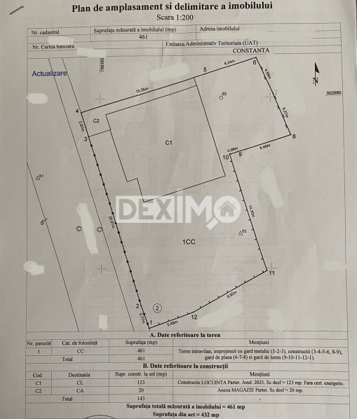 Casa La Cheie - Bratianu - Teren 461 Mp - Mobilata Complet