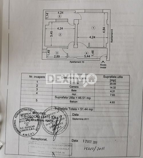 Apartament 2 Camere - Zona Kamsas - Etaj 1