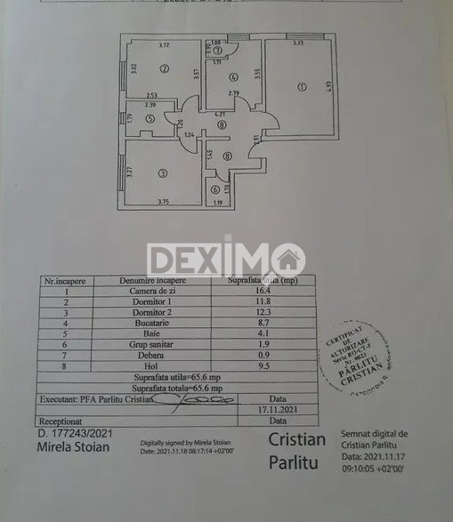 Apartament 3 Camere - Faleza Nord - Renovat - Centrala Pe Gaze