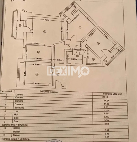 Apartament 4 Camere - Gara - Mobilat Complet - Centrala Pe Gaze
