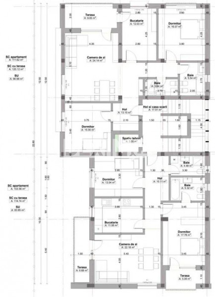 Apartament 3 Camere - Veterani - Alpha Residence - Xtreme Building Management