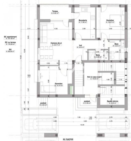 Apartament 3 Camere - Veterani - Alpha Residence - Xtreme Building Management