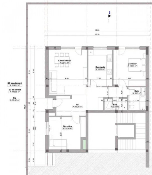 Apartament 3 Camere - Veterani - Alpha Residence - Xtreme Building Management