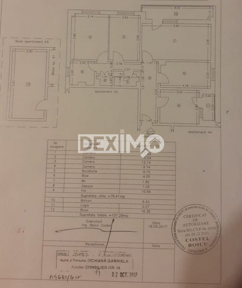 Apartament 4 Camere - Dacia - Centrala Pe Gaze - Boxa