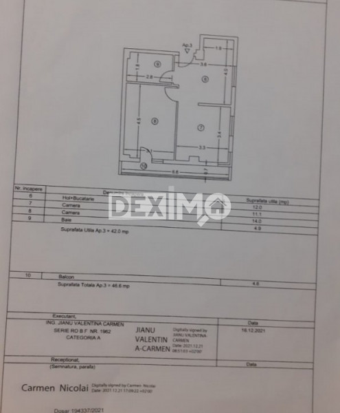 Apartament 2 Camere - Compozitori - Bloc Nou - Loc Parcare