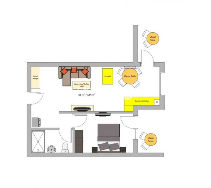 Apartament 2 Camere - Mamaia Nord - Oneiro Beach - Mobilat Complet