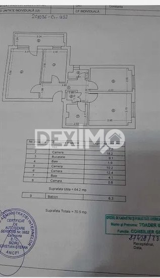 Apartament 3 Camere - Zona Dacia - Centrala Pe Gaze