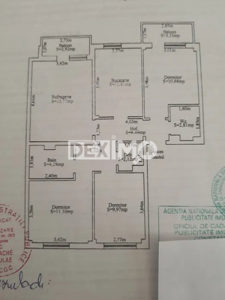 Apartament 4 Camere - Faleza Nord - La  200 M De Plaja