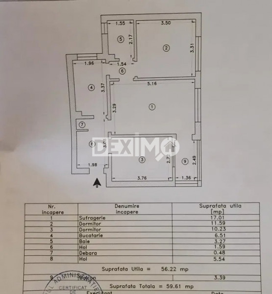 Apartament 3 Camere - Far - Centrala Gaze - Rulouri Exterioare