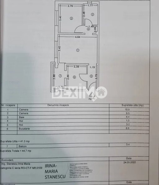 Apartament 2 camere - Tomis III - Gaze La Usa