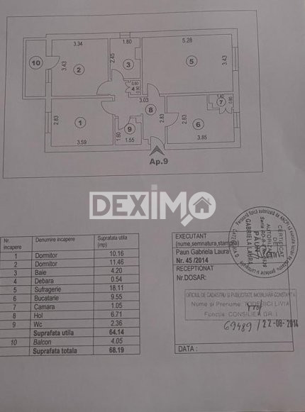Apartament 3 Camere - Inel I - Centrala Pe Gaze -4 Din 4 Cu Pod