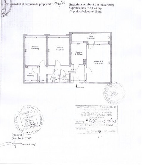 Apartament 3 Camere Decomandat - Abator - Etaj 1 