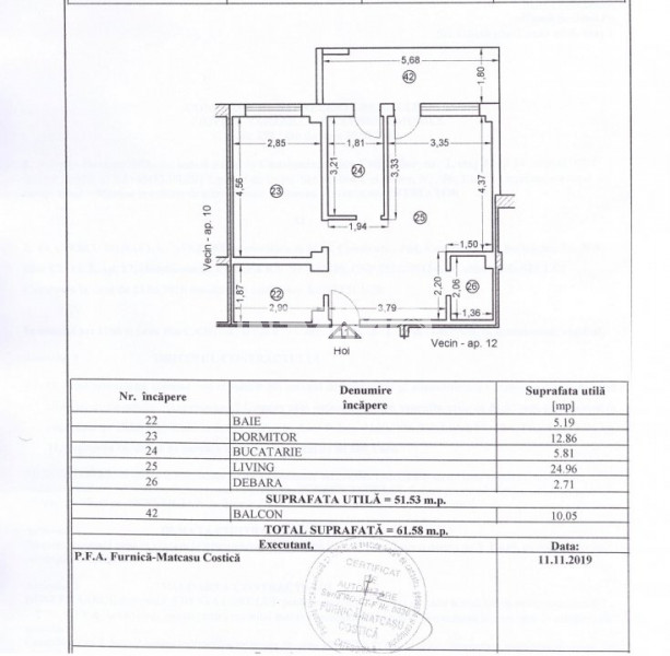 Apartament 2 Camere - Palazu Mare - Totul Nou - Mobilat Complet
