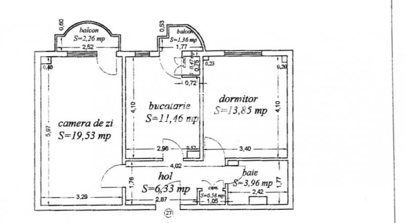 Apartament 2 Camere - Capitol - Vedere Bulevard