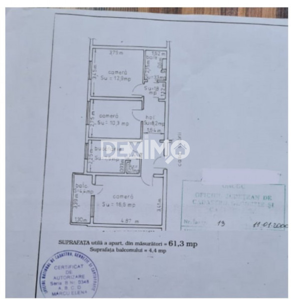 Apartament 3 Camere - Tomis Nord - Mobilat - Centrala Gaze