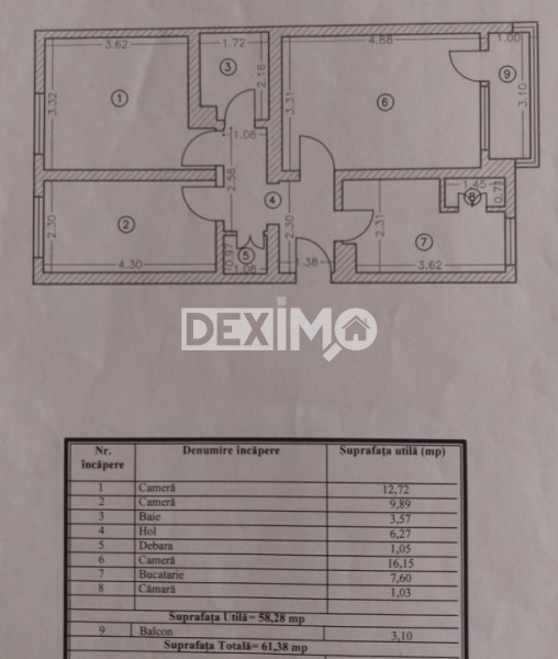 Apartament 3 Camere - Tomis Nord - Mobilat - Centrala Pe Gaze