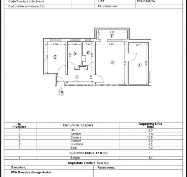 Apartament 3 Camere - Inel II - Scoala 8 - Mobilat Complet