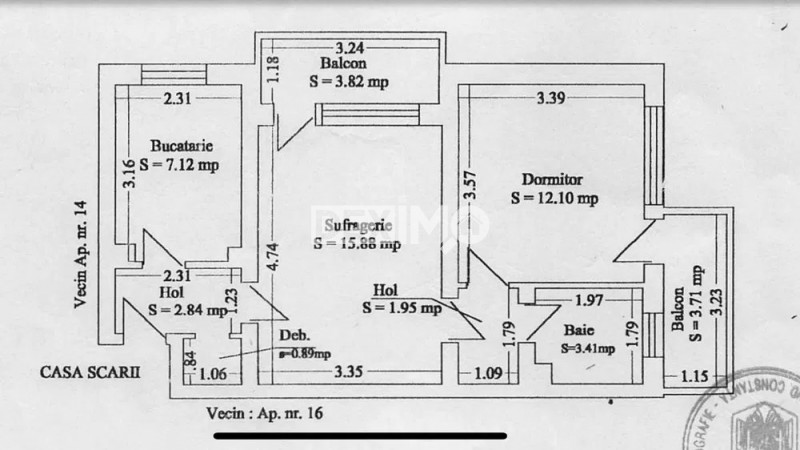Apartament 2 Camere - Tomis 3 - Mobilat - Centrala Pe Gaze