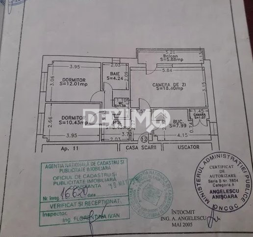 Apartament 3 Camere - Anda - Etaj 2 - Centrala Pe Gaze